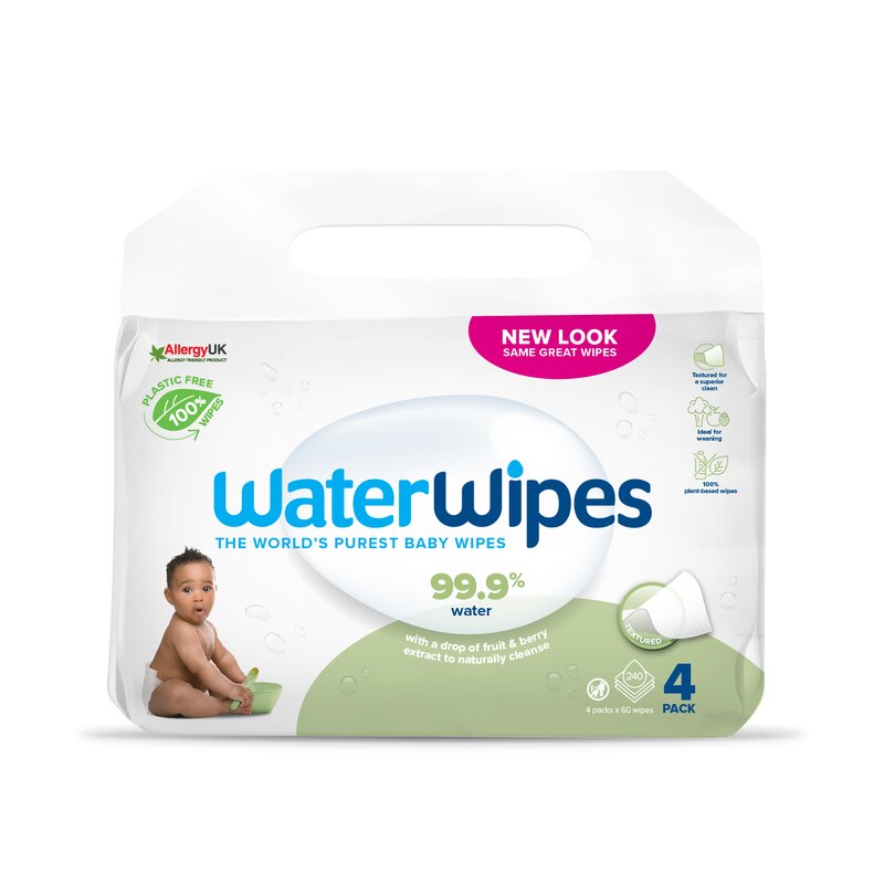 Servetele umede Water Wipes Soapberry, 4 pachete x 60 buc, 240 buc Servetele umede Water Wipes Soapberry, 4 pachete x 60 buc, 240 buc