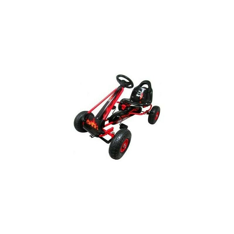 Kart cu pedale Gokart, 3-6 Ani, roti pneumatice din cauciuc, frana de mana, G3 R-Sport - Rosu Kart cu pedale Gokart, 3-6 Ani, roti pneumatice din cauciuc, frana de mana, G3 R-Sport - Rosu