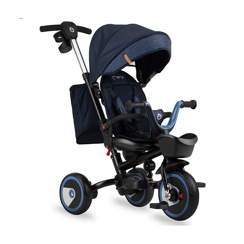 Tricicleta 5 in 1, MoMi INVIDIA Flow, Scaun rotativ 360°, Spatar reglabil, Maner telescopic, Centura in 5 puncte, Pliabila, Suport pahare, Tapiterie usor de curatat Tricicleta 5 in 1, MoMi INVIDIA Flow, Scaun rotativ 360°, Spatar reglabil, Maner telescopic, Centura in 5 puncte, Pliabila, Suport pahare, Tapiterie usor de curatat