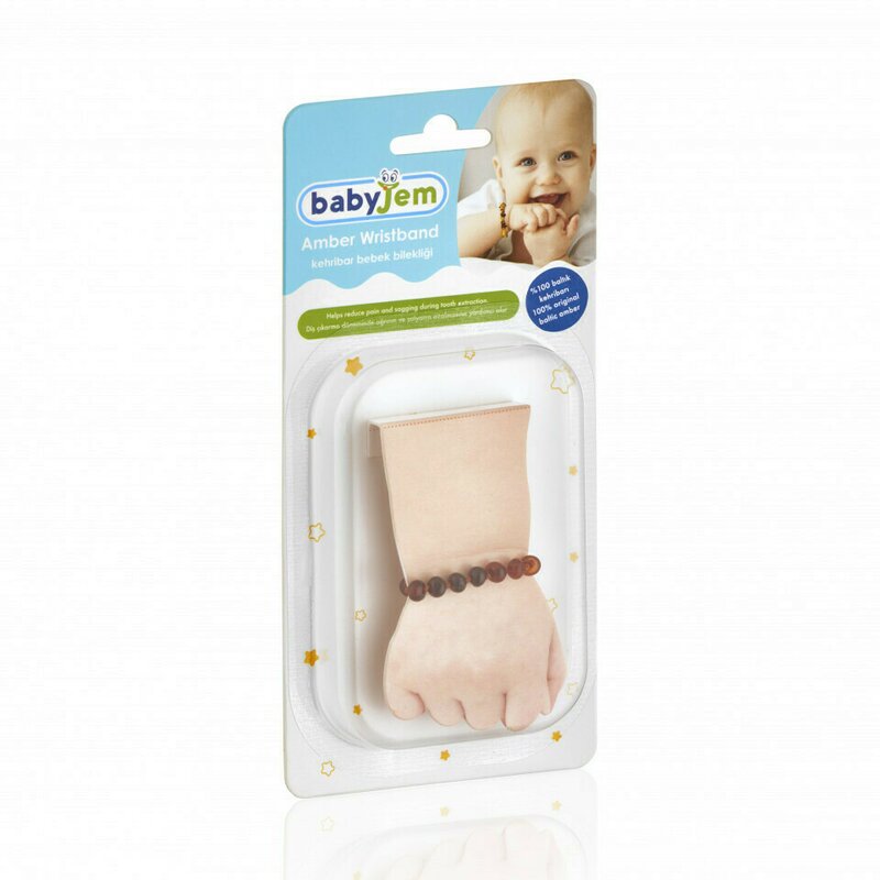 Bratara din chihlimbar pentru bebelusi BabyJem (Culoare: Multicolor) Bratara din chihlimbar pentru bebelusi BabyJem (Culoare: Multicolor)