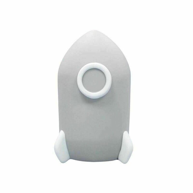 Lampa de veghe cu LED, cu oprire cronometrata, forma racheta, gri, Lumilu Sweet Dreams Rocket, Reer 52271 Lampa de veghe cu LED, cu oprire cronometrata, forma racheta, gri, Lumilu Sweet Dreams Rocket, Reer 52271