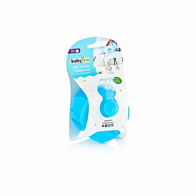 Recipient pentru lapte praf cu 3 compartimente BabyJem (Culoare: Bleu) Recipient pentru lapte praf cu 3 compartimente BabyJem (Culoare: Bleu)