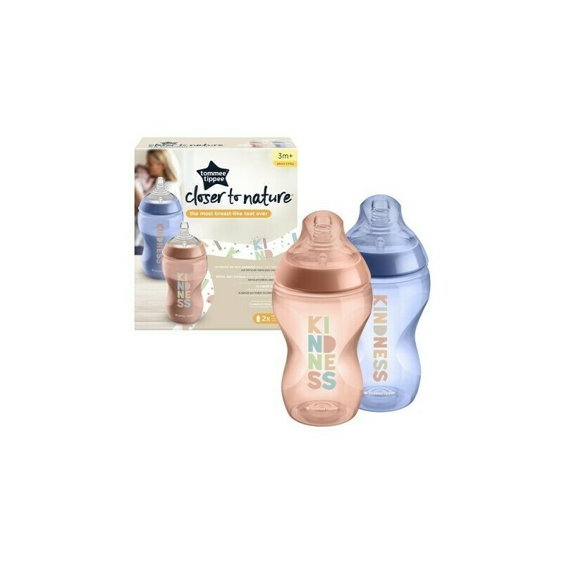 Pachet biberoane anticolici,Tommee Tippee, Include 2 biberoane si 2 tetine, PP, Fara BPA, 340 ml, 0 luni+, Albastru/Roz Pachet biberoane anticolici,Tommee Tippee, Include 2 biberoane si 2 tetine, PP, Fara BPA, 340 ml, 0 luni+, Albastru/Roz