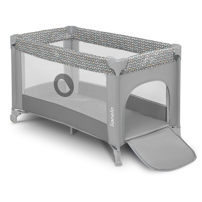 Patut pliant, Lionelo, Stefi, Cu un nivel, Cu intrare laterala cu fermoar, 2 roti, 120x60 cm, Conform cu standardul european de securitate EN 716, Grey Patut pliant, Lionelo, Stefi, Cu un nivel, Cu intrare laterala cu fermoar, 2 roti, 120x60 cm, Conform cu standardul european de securitate EN 716, Grey