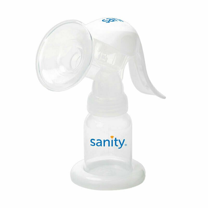 Sanity - Pompa manuala de san Easy Comfort, cu clapeta, biberon si tetina BPA free Sanity - Pompa manuala de san Easy Comfort, cu clapeta, biberon si tetina BPA free