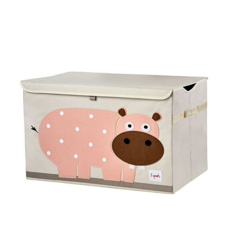 3 sprouts - Cutie de depozitare XXL pentru camera copiilor, Hipopotam, 3 sprouts - Cutie de depozitare XXL pentru camera copiilor, Hipopotam,