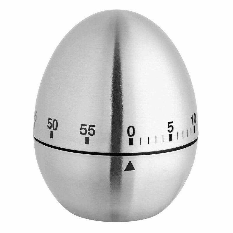 Timer analog pentru bucatarie EGG, forma ou, otel inoxidabil, argintiu, TFA 38.1026 Timer analog pentru bucatarie EGG, forma ou, otel inoxidabil, argintiu, TFA 38.1026