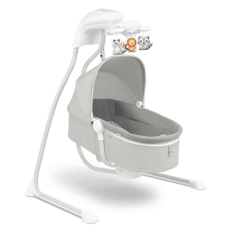 Balansoar, Lionelo, Electric, Leagan si sezlong pentru bebelusi, Henny, 3 in 1, Cu functie de inclinare 10 melodii, Carusel, Port USB, Plasa de tantari, Conform cu standardele europeane de securitate EN16232 si EN71, Gri Deschis Balansoar, Lionelo, Electric, Leagan si sezlong pentru bebelusi, Henny, 3 in 1, Cu functie de inclinare 10 melodii, Carusel, Port USB, Plasa de tantari, Conform cu standardele europeane de securitate EN16232 si EN71, Gri Deschis