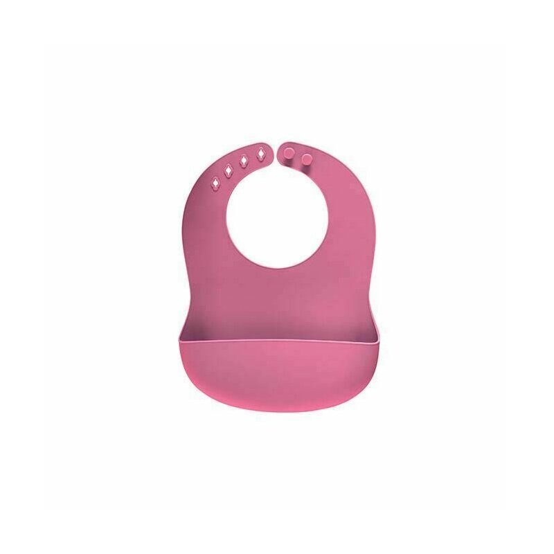 Bavetica din silicon moale cu buzunar colector pentru bebelusi, reglabila, roz, Reer Eat`n Tidy 25044 Bavetica din silicon moale cu buzunar colector pentru bebelusi, reglabila, roz, Reer Eat`n Tidy 25044