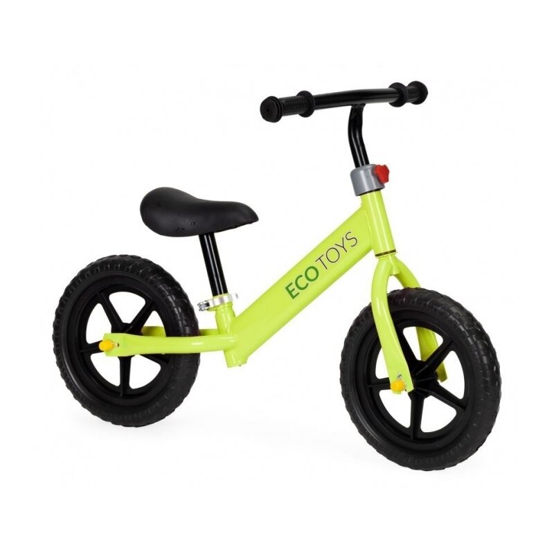 Bicicleta fara pedale cu roti din spuma EVA Ecotoys JM-763 - Verde Bicicleta fara pedale cu roti din spuma EVA Ecotoys JM-763 - Verde