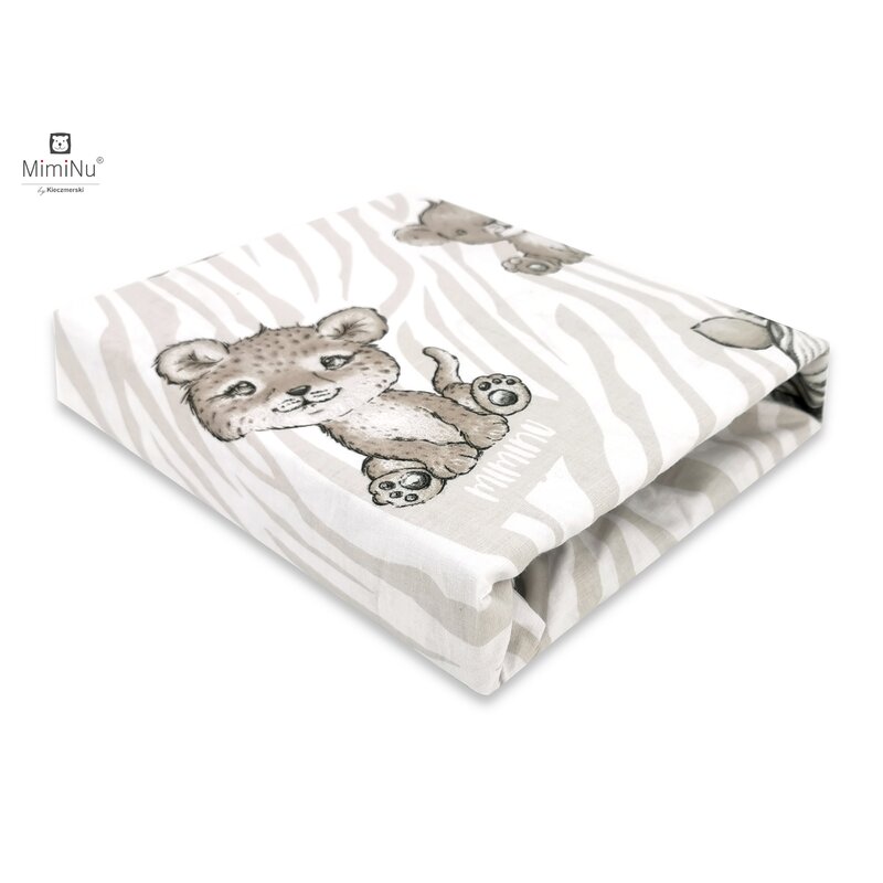 Cearceaf cu elastic, MimiNu, Pentru patut leagan sau patut co-sleeper, Dimensiune 90x40 cm, Din bumbac certificat Oeko Tex Standard 100, Safari Beige Cearceaf cu elastic, MimiNu, Pentru patut leagan sau patut co-sleeper, Dimensiune 90x40 cm, Din bumbac certificat Oeko Tex Standard 100, Safari Beige