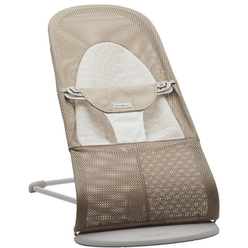 Babybjorn - Baby Bjorn - Balansoar Balance Soft, Grey Beige/White, Mesh Babybjorn - Baby Bjorn - Balansoar Balance Soft, Grey Beige/White, Mesh