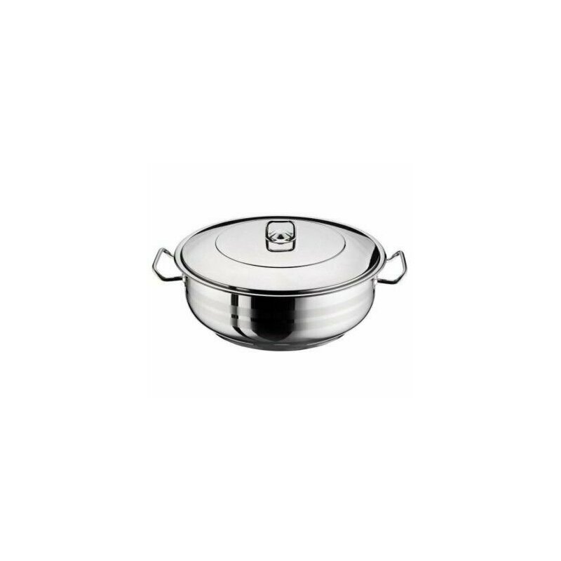 Cratita cu capac inox, 17.5 Litri, Arian, otel inoxidabil, 40 cm Cratita cu capac inox, 17.5 Litri, Arian, otel inoxidabil, 40 cm