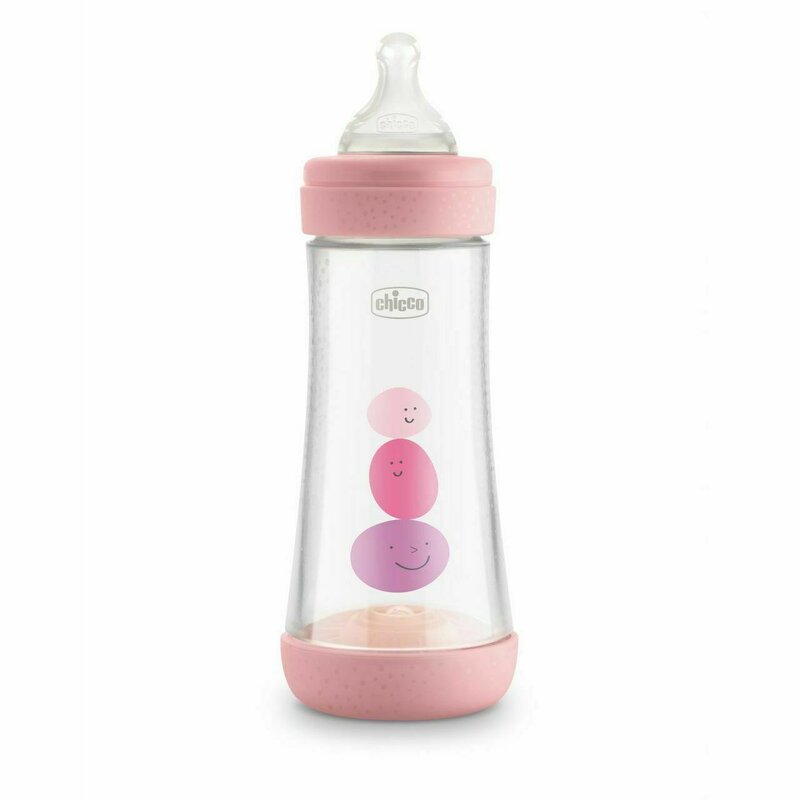Biberon anticolici, Chicco, Perfect 5 PP, Anticolici, Cu tetina silicon, Flux rapid, 300 ml, 4 luni+, Roz Biberon anticolici, Chicco, Perfect 5 PP, Anticolici, Cu tetina silicon, Flux rapid, 300 ml, 4 luni+, Roz