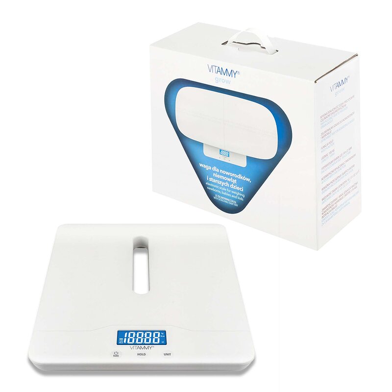 Vitammy - Cantar electronic Grow, pentru nou-nascuti, sugari, copii si adulti, tava detasabila,... Vitammy - Cantar electronic Grow, pentru nou-nascuti, sugari, copii si adulti, tava detasabila,...