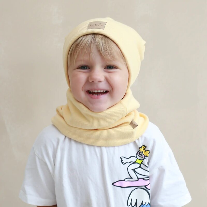 Babyly - Set caciula si fular tip guler, galben - Banana, M - 4-6 ani, 50-56 cm by Babyly - Set caciula si fular tip guler, galben - Banana, M - 4-6 ani, 50-56 cm by