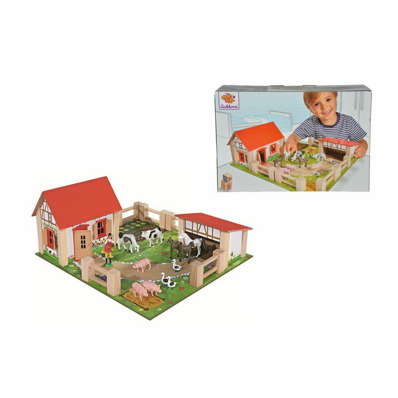 Simba - Eichhorn - Set de joaca Ferma , 38x35 cm, Cu 21 de accesorii Simba - Eichhorn - Set de joaca Ferma , 38x35 cm, Cu 21 de accesorii