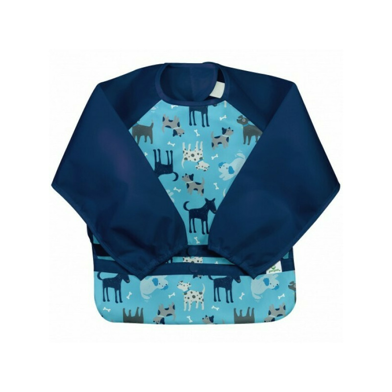 Bavetica multifunctionala cu maneci lungi 12-24 luni - Green Sprouts - Aqua Dogs Bavetica multifunctionala cu maneci lungi 12-24 luni - Green Sprouts - Aqua Dogs
