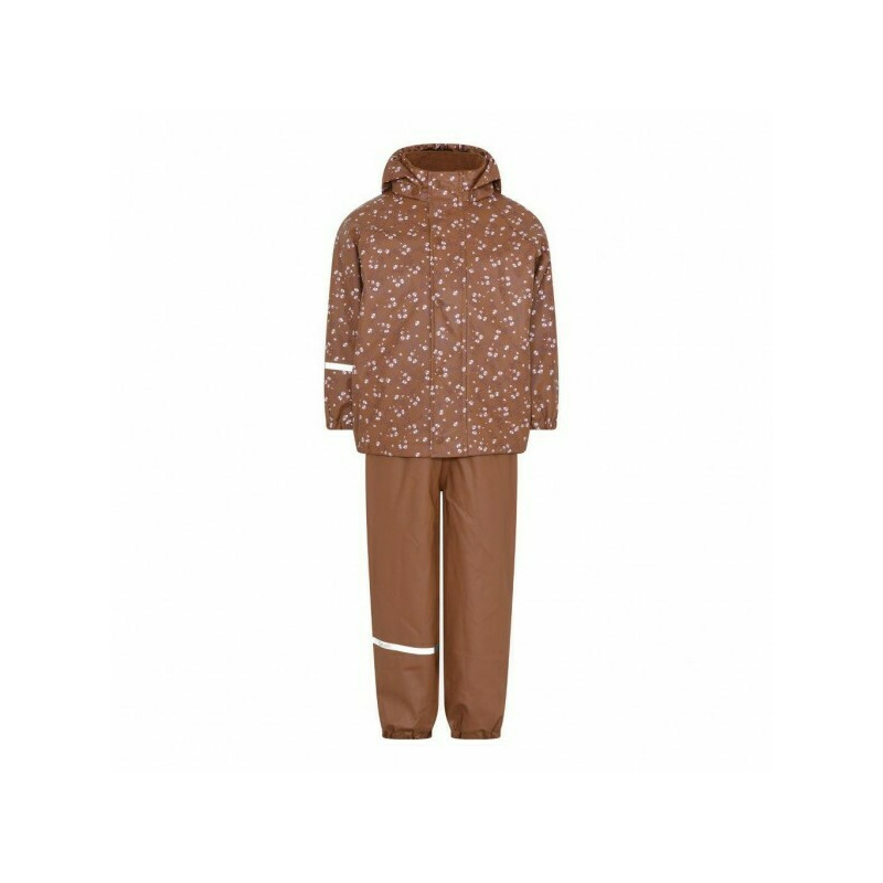 Aztec Flowers100 - Set jacheta+pantaloni impermeabil cu fleece, pentru vreme rece, ploaie si vant - CeLaVi Aztec Flowers100 - Set jacheta+pantaloni impermeabil cu fleece, pentru vreme rece, ploaie si vant - CeLaVi