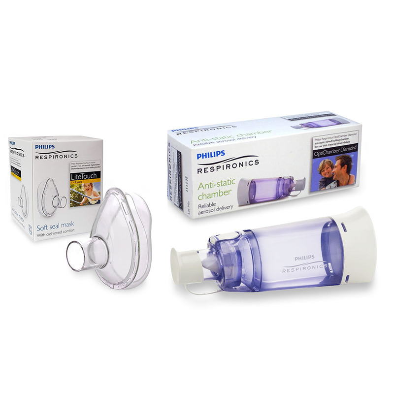 Set Camera de inhalare si Masca medie 1-5 ani LiteTouch Philips Respironics Set Camera de inhalare si Masca medie 1-5 ani LiteTouch Philips Respironics