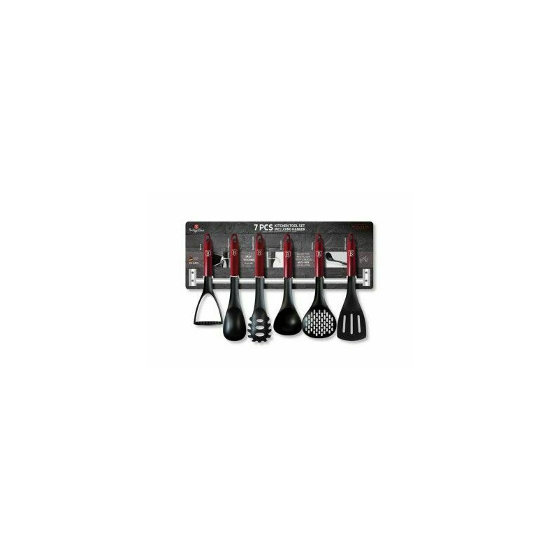 Set ustensile de bucatarie 7 piese Burgundy Metallic Line BerlingerHaus BH 6325 Set ustensile de bucatarie 7 piese Burgundy Metallic Line BerlingerHaus BH 6325