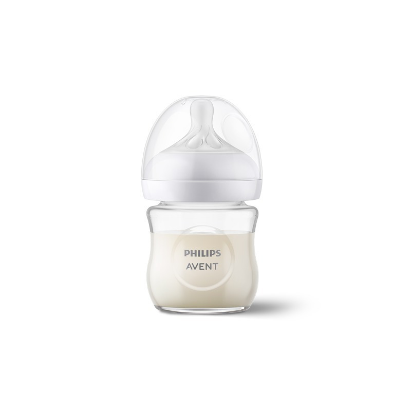 Biberon, Philips Avent, Natural Response, Din sticla, 0 luni+, 120 ml, Fara BPA, Anticolici, Alb Biberon, Philips Avent, Natural Response, Din sticla, 0 luni+, 120 ml, Fara BPA, Anticolici, Alb