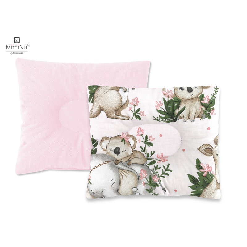 Perna bebelus, MimiNu, Profilata, Cu doua fete, Cu functie anti-soc, Pufoasa, Din catifea si bumbac, Materiale certificate Oeko Tex Standard 100, 23x26 cm, Design, Baby Animals Perna bebelus, MimiNu, Profilata, Cu doua fete, Cu functie anti-soc, Pufoasa, Din catifea si bumbac, Materiale certificate Oeko Tex Standard 100, 23x26 cm, Design, Baby Animals