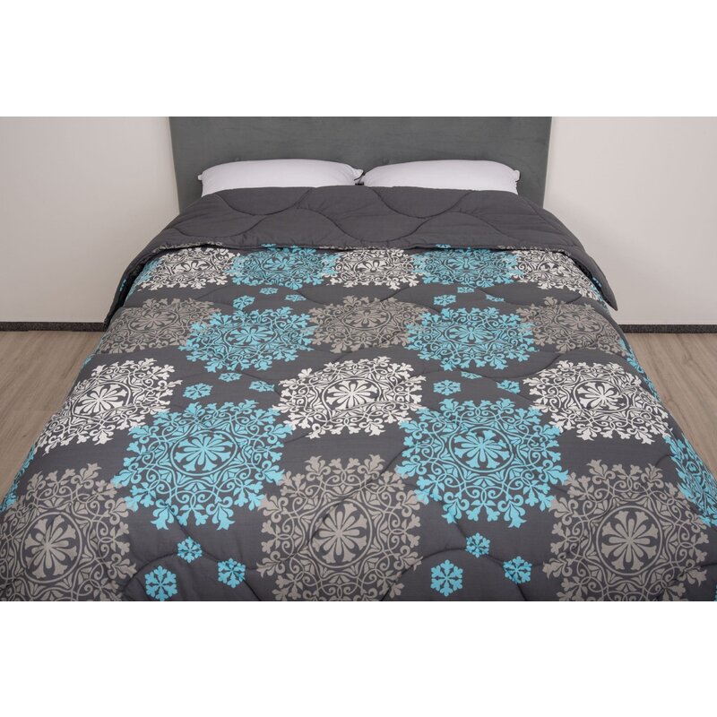 Pilota de iarna matlasata Artemis Somnart, 180x200 cm, policotton imprimat, sezon rece, 400 g/mp Pilota de iarna matlasata Artemis Somnart, 180x200 cm, policotton imprimat, sezon rece, 400 g/mp