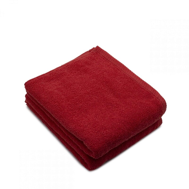 Set 2 prosoape de fata bumbac 100%, 600gsm, Somnart, 50x90cm, rosu Set 2 prosoape de fata bumbac 100%, 600gsm, Somnart, 50x90cm, rosu