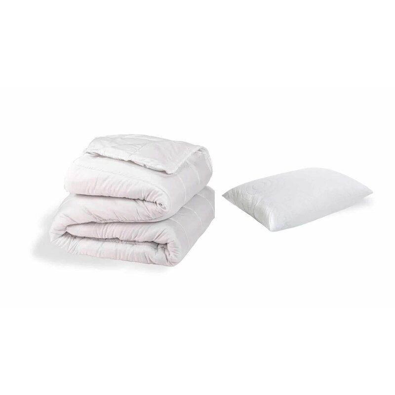 Set Confort Somnart pilota 150x200 cm si 1 perna 50x70 cm, microfibra Set Confort Somnart pilota 150x200 cm si 1 perna 50x70 cm, microfibra