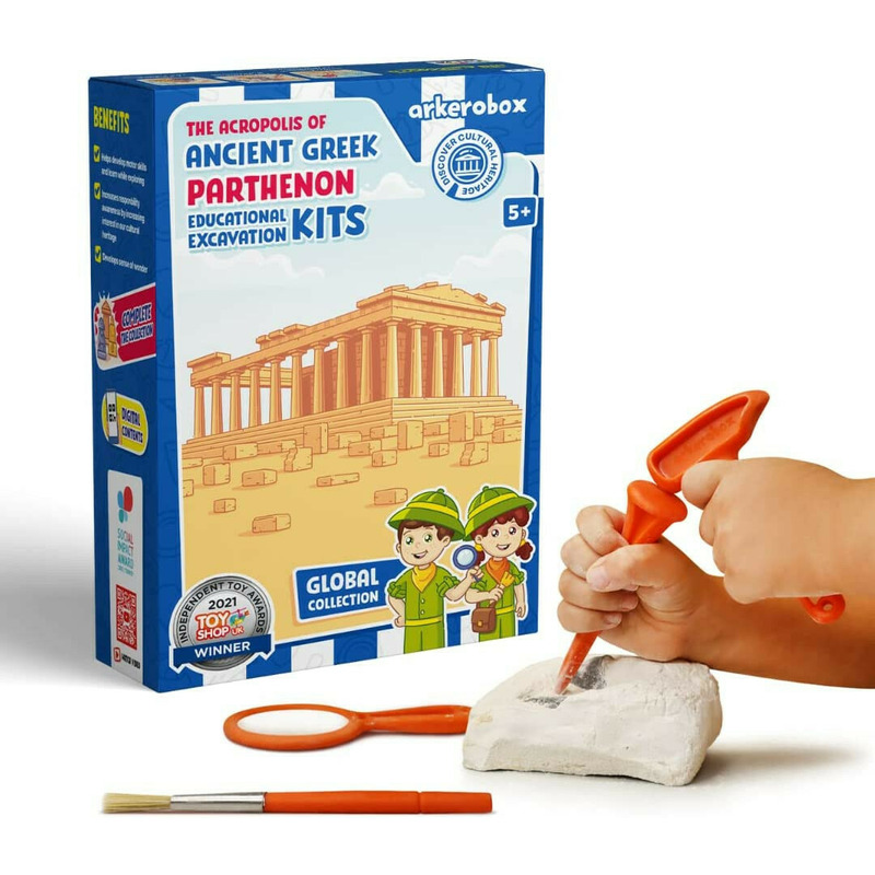 Arkerobox - Set arheologic educational si puzzle 3D, Grecia antica, Parthenon Arkerobox - Set arheologic educational si puzzle 3D, Grecia antica, Parthenon