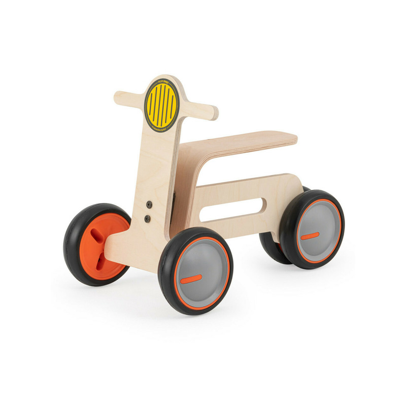 Bicicleta cu 3 roti pentru copii MamaToyz Tribike, din lemn natural, fara pedale Bicicleta cu 3 roti pentru copii MamaToyz Tribike, din lemn natural, fara pedale