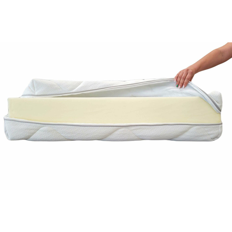 Husa saltea 140x190x18, matlasata, lavabila, detasabila, cu fermoar 4 laturi Husa saltea 140x190x18, matlasata, lavabila, detasabila, cu fermoar 4 laturi