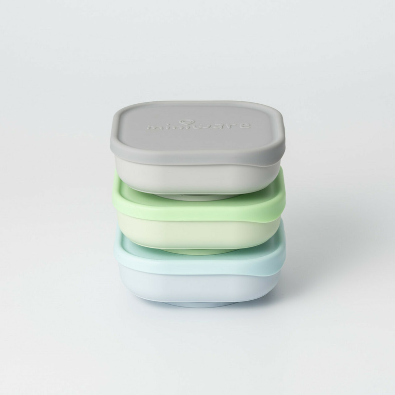 Set 3 boluri pentru hrana bebelusi Miniware Snack Bowl, 100% din materiale naturale biodegradabile, Aqua+Grey+Keylime Set 3 boluri pentru hrana bebelusi Miniware Snack Bowl, 100% din materiale naturale biodegradabile, Aqua+Grey+Keylime