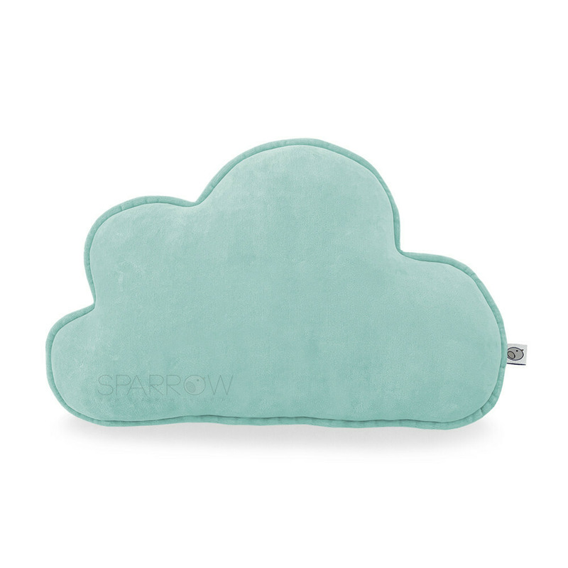 Perna decorativa din bumbac velur, moale, sub forma de Nor, 40 x 30, Sparrow, Cloud, Azure Perna decorativa din bumbac velur, moale, sub forma de Nor, 40 x 30, Sparrow, Cloud, Azure