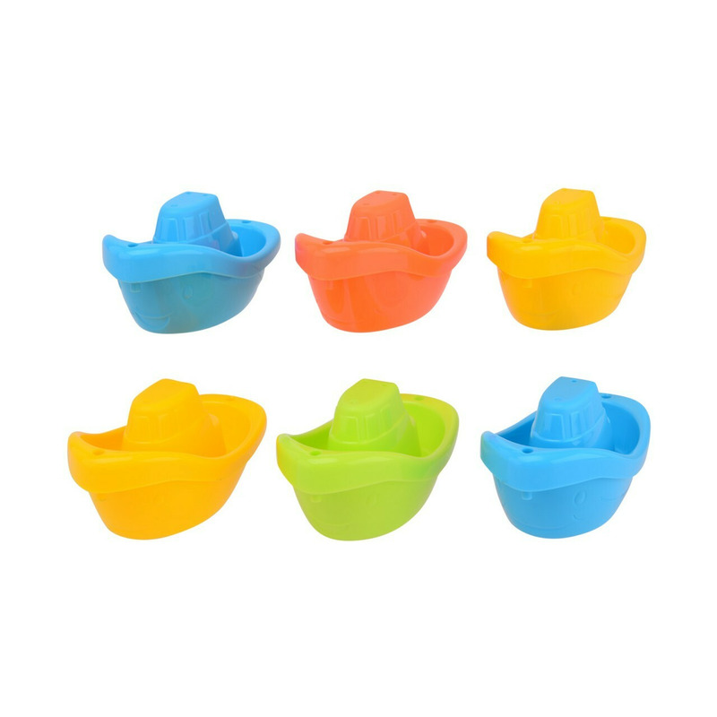 Set 6 barcute pentru baie, Happy World, 12 x 6 x 6 cm, 6 luni - 4 ani, Conform cu standardul de siguranta EN71, Multicolor Set 6 barcute pentru baie, Happy World, 12 x 6 x 6 cm, 6 luni - 4 ani, Conform cu standardul de siguranta EN71, Multicolor