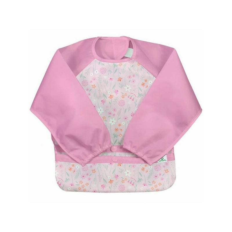 Bavetica Pink Wildflower multifunctionala cu maneci lungi 2T-4T - Green Sprouts Bavetica Pink Wildflower multifunctionala cu maneci lungi 2T-4T - Green Sprouts