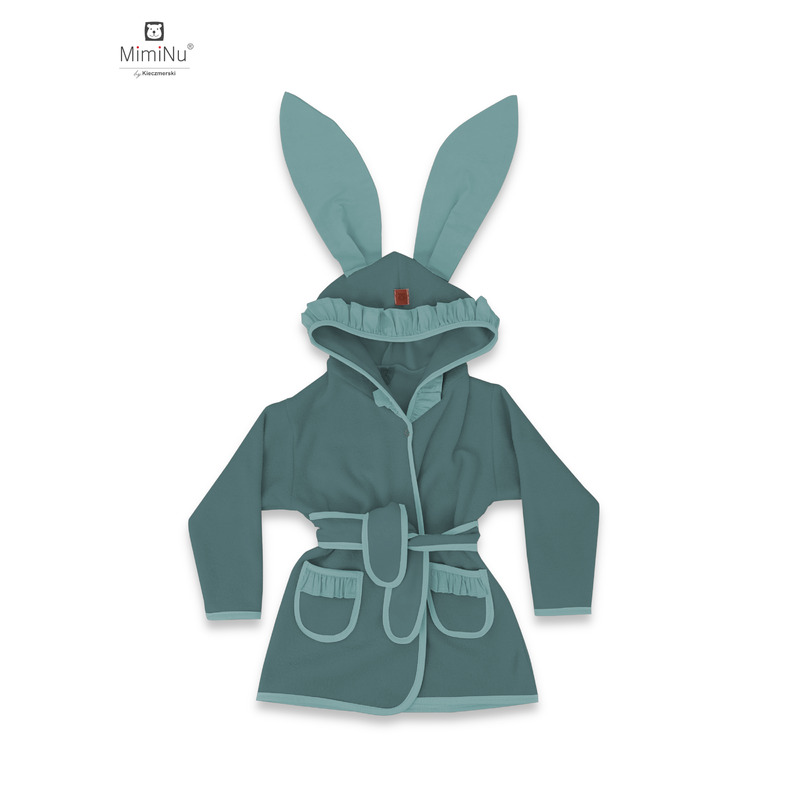 Halat de baie, MimiNu, Cu urechi, 6 - 24 luni, Moale, Cu volanase, Cu buzunare, Cu cordon, Din bumbac si thermo fleece, Materiale certificate Oeko Tex Standard 100, Colectia Royal, Nepal Green Halat de baie, MimiNu, Cu urechi, 6 - 24 luni, Moale, Cu volanase, Cu buzunare, Cu cordon, Din bumbac si thermo fleece, Materiale certificate Oeko Tex Standard 100, Colectia Royal, Nepal Green