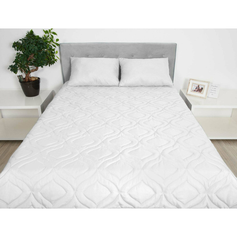 Pilota de vară 180x200 Somnart Belina, microfibra, lavabila la masina, vidata, Alb Pilota de vară 180x200 Somnart Belina, microfibra, lavabila la masina, vidata, Alb