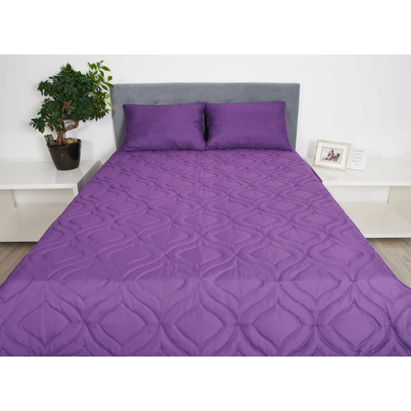 Pilota de vară 200x220 Somnart Belina, microfibra, lavabila la masina, vidata, Mov Pilota de vară 200x220 Somnart Belina, microfibra, lavabila la masina, vidata, Mov