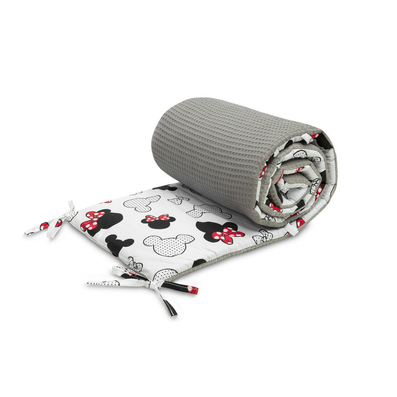 Aparatoare patut, Sensillo, 180x30 cm, Cu panglici pentru protectie suplimentara, Bumbac, Certificat Oeko-Tex Standard 100, Soricei, Gri Aparatoare patut, Sensillo, 180x30 cm, Cu panglici pentru protectie suplimentara, Bumbac, Certificat Oeko-Tex Standard 100, Soricei, Gri