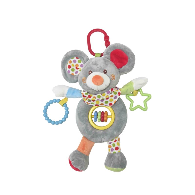 Lorelli Toys - Jucarie carucior Soricel Cu activitati, 24 cm din Plus Lorelli Toys - Jucarie carucior Soricel Cu activitati, 24 cm din Plus
