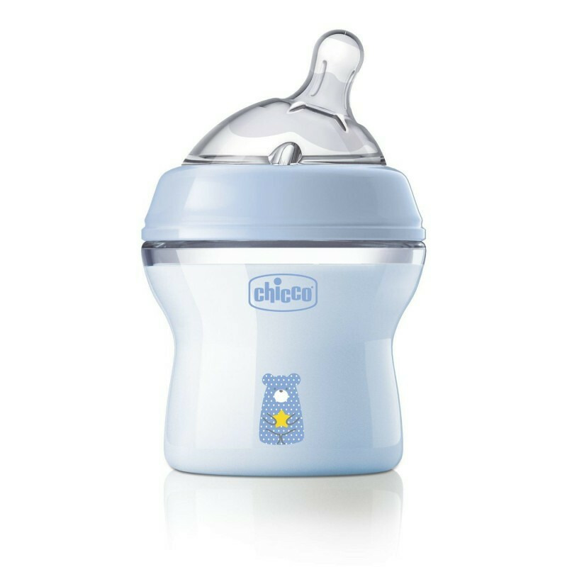 Biberon anticolici, Chicco, Natural Feeling, Plastic, Cu tetina Din silicon moale, Pentru hranire alternativa, Potrivit pentru nou-nascuti si sugari, Fara BPA, 150 ml, 0 luni+, Albastru Biberon anticolici, Chicco, Natural Feeling, Plastic, Cu tetina Din silicon moale, Pentru hranire alternativa, Potrivit pentru nou-nascuti si sugari, Fara BPA, 150 ml, 0 luni+, Albastru