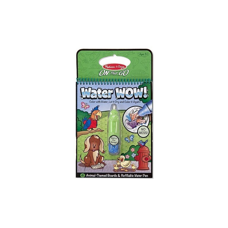 Melissa & Doug - Melissa and Doug Apa magica carnet de colorat animale Melissa & Doug - Melissa and Doug Apa magica carnet de colorat animale