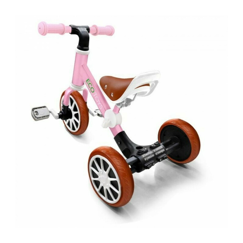 Bicicleta de echilibru 3 in 1 cu pedale pentru copii Ecotoys LC-V1322 - Roz - Resigilat Bicicleta de echilibru 3 in 1 cu pedale pentru copii Ecotoys LC-V1322 - Roz - Resigilat