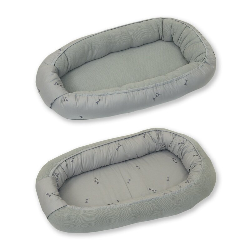 AMY - Suport de dormit Baby Nest Fata dubla Pure Tricot, 70x45 cm, Gri AMY - Suport de dormit Baby Nest Fata dubla Pure Tricot, 70x45 cm, Gri