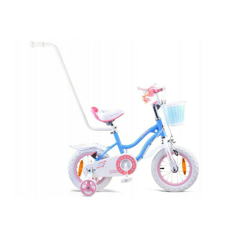 Bicicleta pentru copii, Royal Baby, Star Girl, 2 - 4 ani, cadru BMX-Type otel, roti aer 12 inch, sa reglabila, roti ajutatoare, Albastra Bicicleta pentru copii, Royal Baby, Star Girl, 2 - 4 ani, cadru BMX-Type otel, roti aer 12 inch, sa reglabila, roti ajutatoare, Albastra