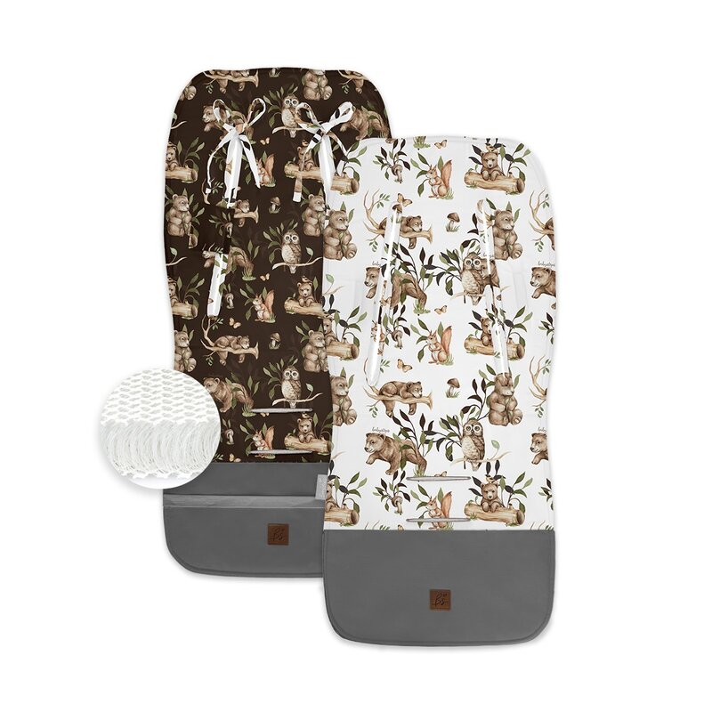 Babysteps - Insert Husa Bumbac Respirabila Carucior sport cu 2 fete, Happy Bear Babysteps - Insert Husa Bumbac Respirabila Carucior sport cu 2 fete, Happy Bear