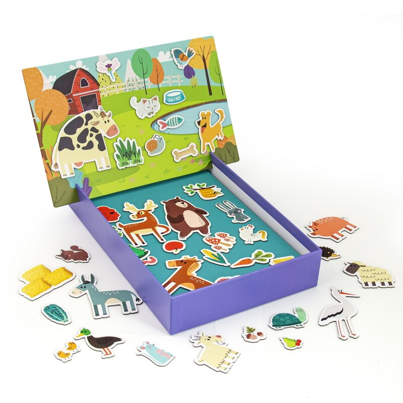 AS - Puzzle magnetic Animale , Puzzle Copii , In cutie, piese 41, Multicolor AS - Puzzle magnetic Animale , Puzzle Copii , In cutie, piese 41, Multicolor