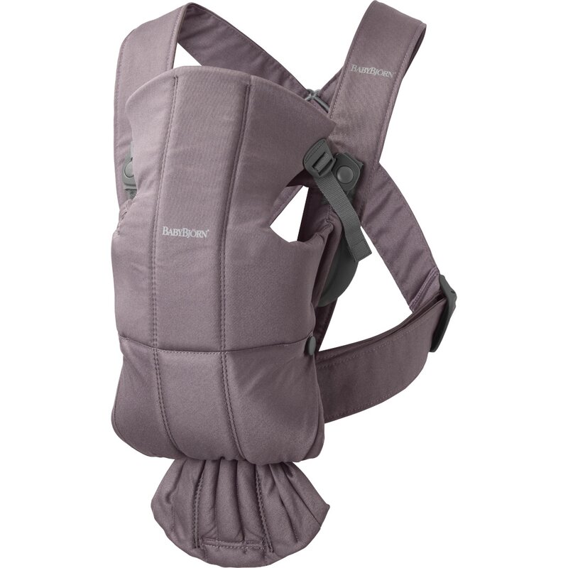 BabyBjorn - Marsupiu anatomic cu multiple pozitii de purtare Mini Dark Purple Bumbac BabyBjorn - Marsupiu anatomic cu multiple pozitii de purtare Mini Dark Purple Bumbac
